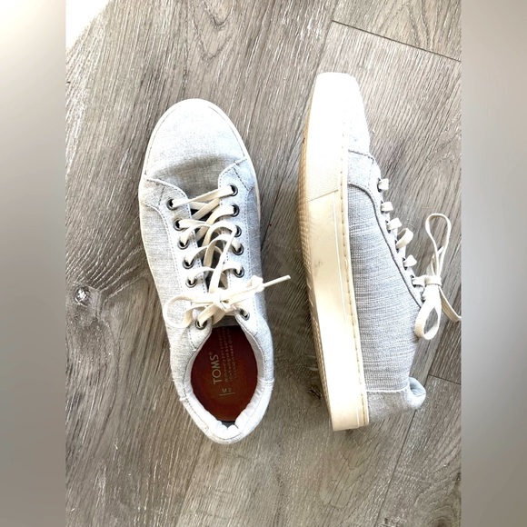 Gray Toms Men Size 8 - Picture 2 of 6